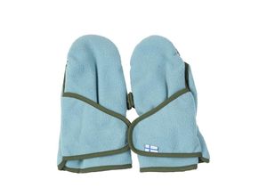 4051578382711 - finkid - Fleece-Fäustlinge LAPANEN LIGHT in smoke blue  bronze green Gr2