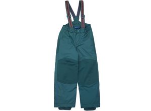 4051578385699 - finkid - Schneehose RUUVI mit abnehmbaren Trägern in deep teal Gr92 98