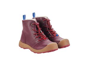 4051578391553 - finkid - Lederstiefel SIIPI in eggplant beet red Gr34