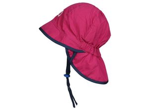 4051578412661 - finkid - Sonnenhut HELLE mit Nackenschutz in raspberry navy Gr52-55