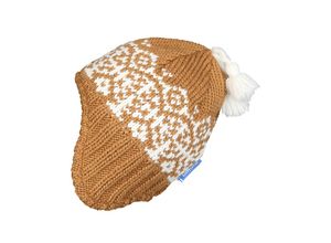 4051578414313 - finkid - Strickmütze PEPPI in cinnamon offwhite Gr48