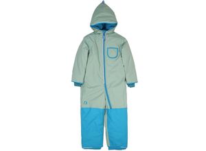 4051578428204 - finkid - Winteroverall PIKKU WINTER SPORT mit Umschlagbündchen in green bay mosaic Gr80 86