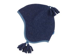 4051578432102 - finkid - Wollfleece-Zipfelmütze NORSU in navy dove Gr53