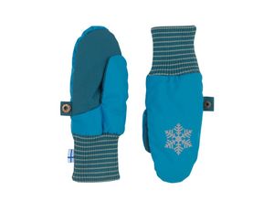 4051578433284 - finkid - Fäustlinge RUKKANEN in mosaic deep teal Gr2