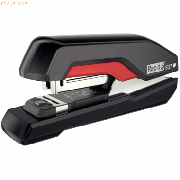4051661018367 - Heftgerät Supreme S27 Super-Flat-Clinch 5000541 schwarz rot bis 30 Blatt für 24 6 + 26 6 4051661018367 - Heftgerät Supreme S27 Super-Flat-Clinch 5000541 schwarz rot bis 30 Blatt für 24 6 + 26 6