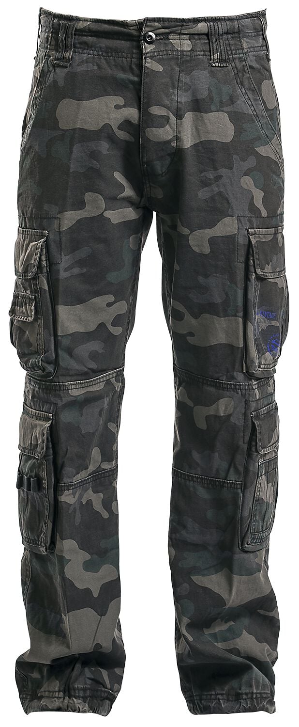 4051773000618 - Cargohose VINTAGE CARGO PANTS BD1003 Darkcamo