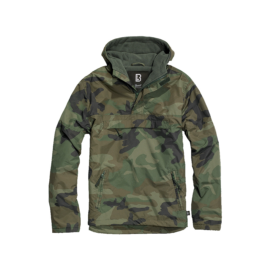 4051773020333 - Jacke FLEECE PULL OVER WINDBREAKER BD3001 Olive Camo
