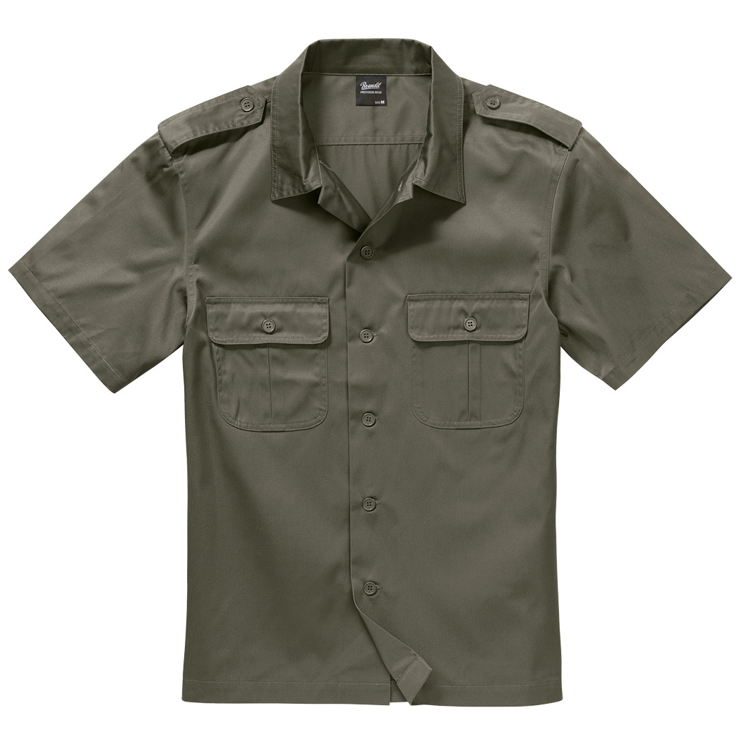 4051773024225 - Hemd SHORT SLEEVES US SHIRT BD4101 Olive 4051773024225 - Hemd SHORT SLEEVES US SHIRT BD4101 Olive