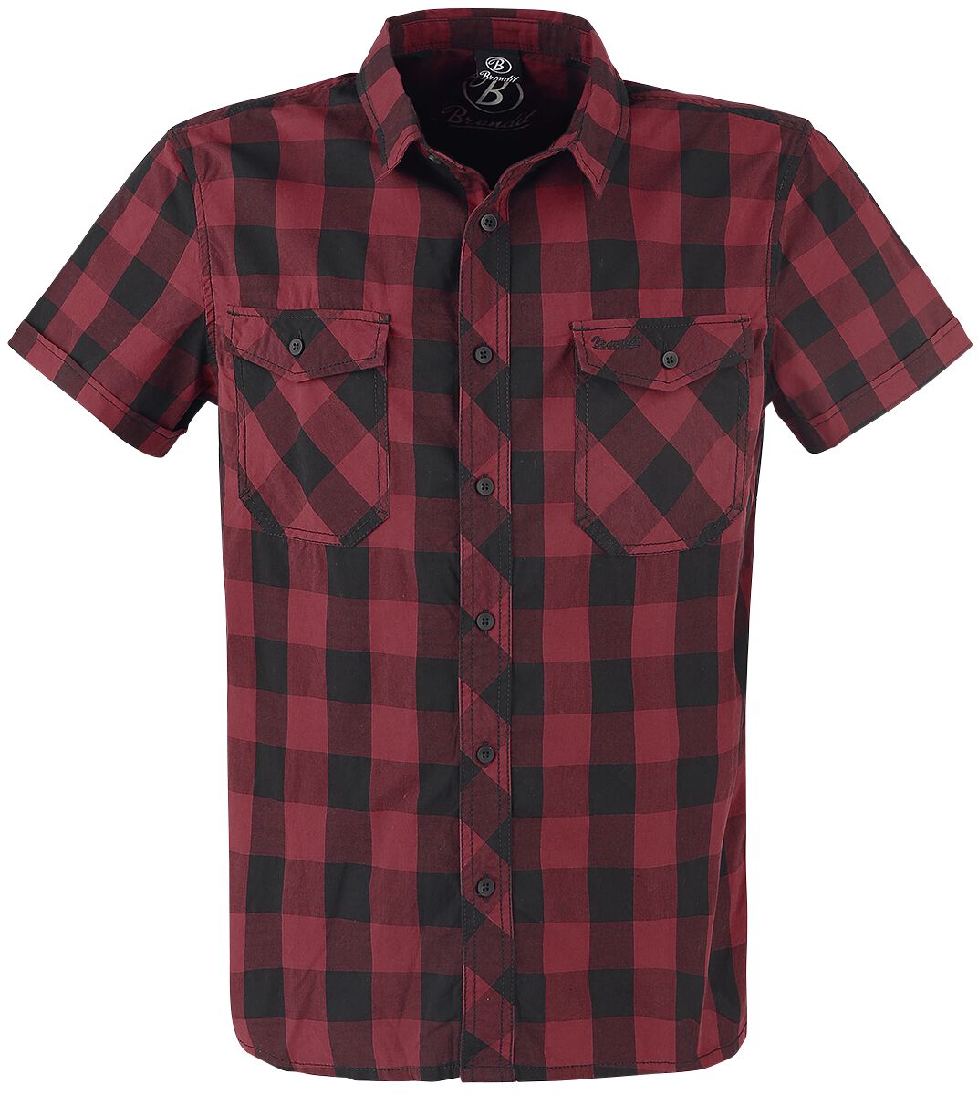 4051773080672 - Roadstar Kurzarmhemd schwarz rot in S 4051773080672 - Roadstar Kurzarmhemd schwarz rot in S