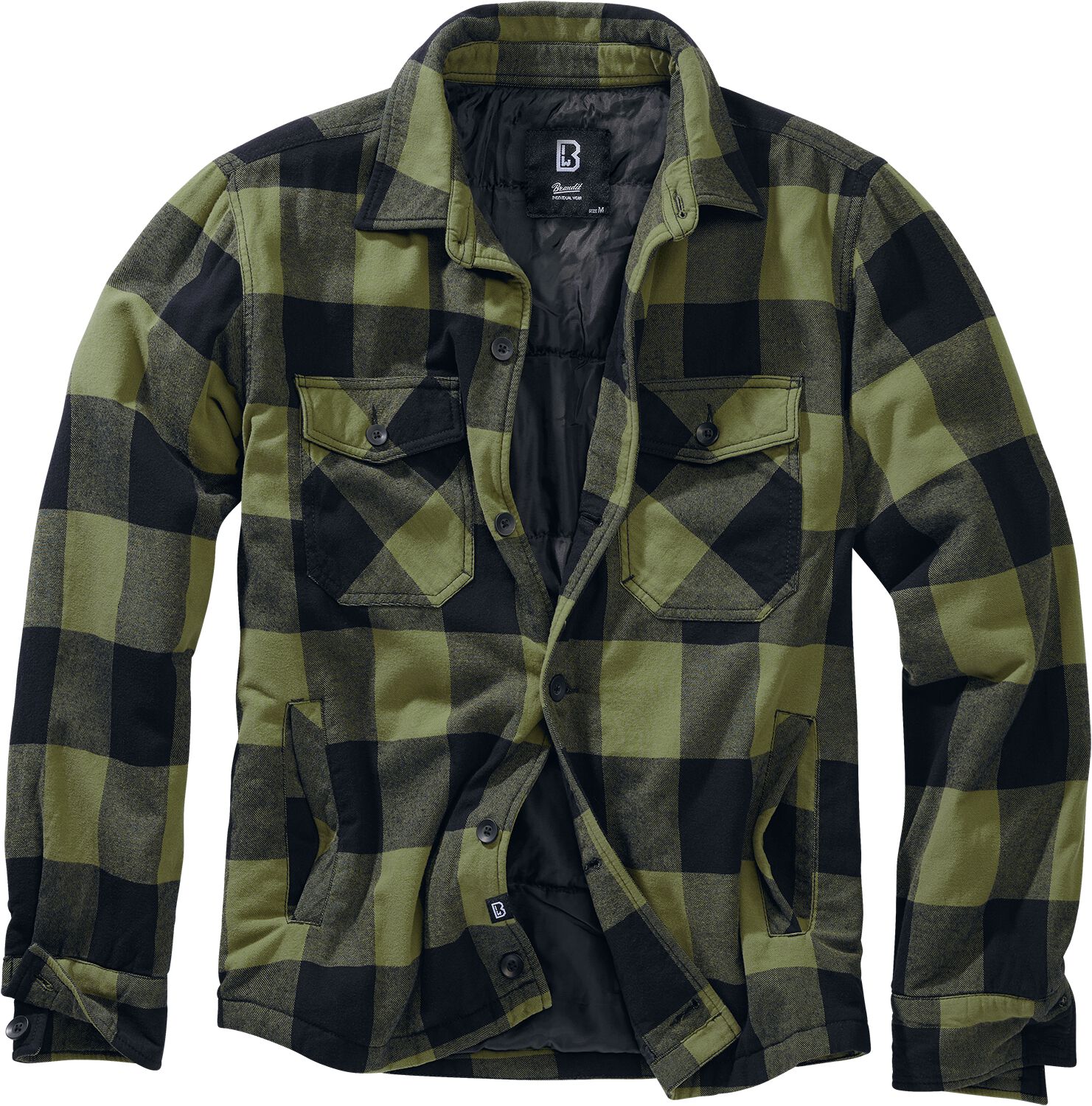 4051773100530 - Lumberjacket Übergangsjacke schwarz oliv in L