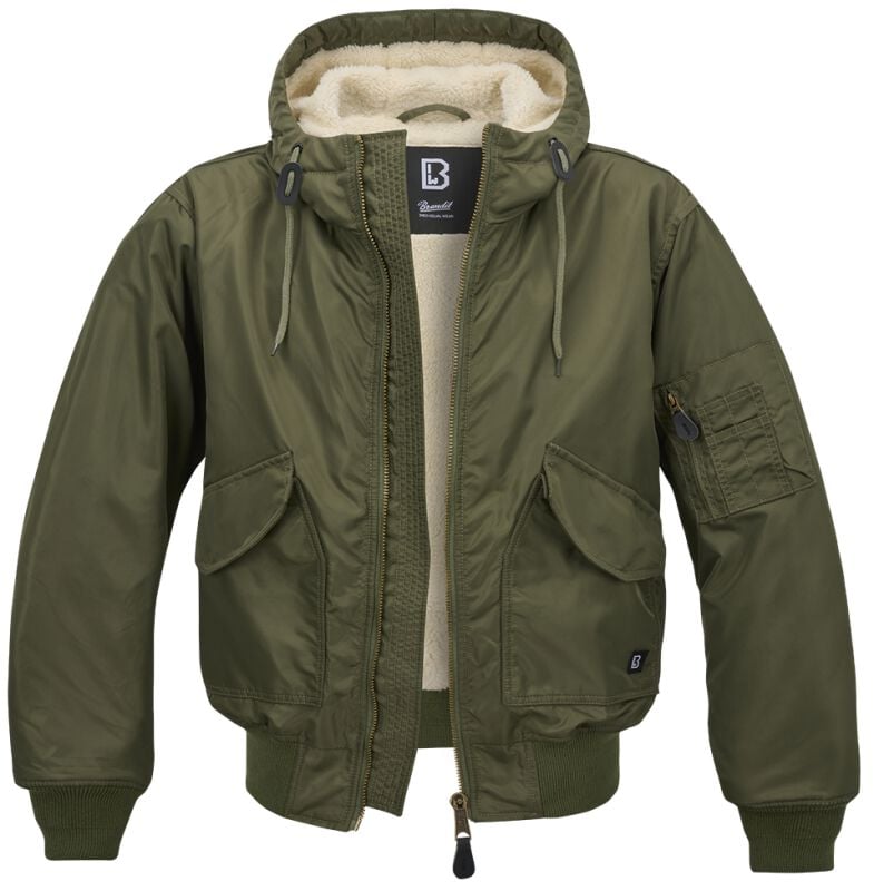 4051773154397 - CWU Hooded Übergangsjacke oliv in L