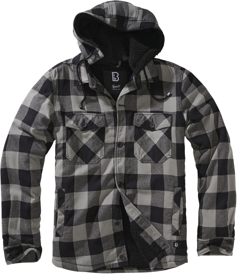 4051773179819 - Lumberjacket Hooded Übergangsjacke schwarz in 5XL