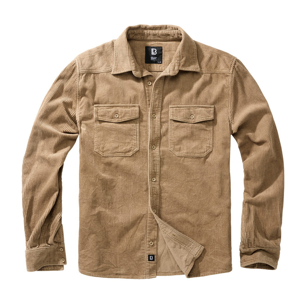 4051773179956 - Corduroy Shirt Classic Langarmhemd camel in M