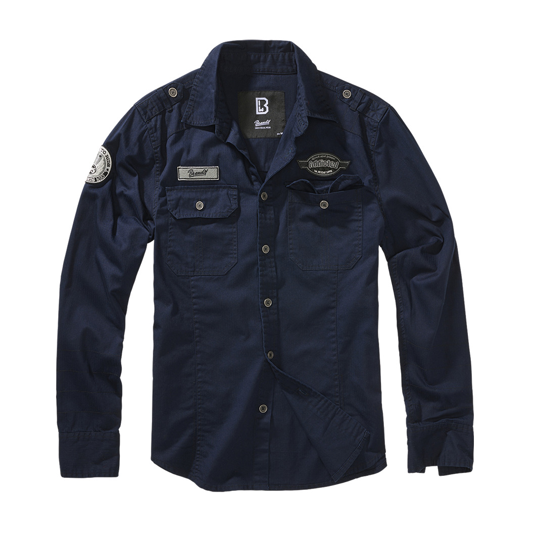 4051773180778 - Luis Shirt Longsleeve Langarmhemd navy in XL