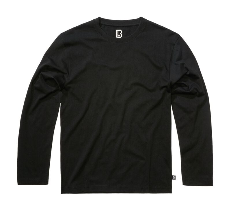 4051773237656 - Premium Longsleeve Shirt Langarmshirt schwarz in M
