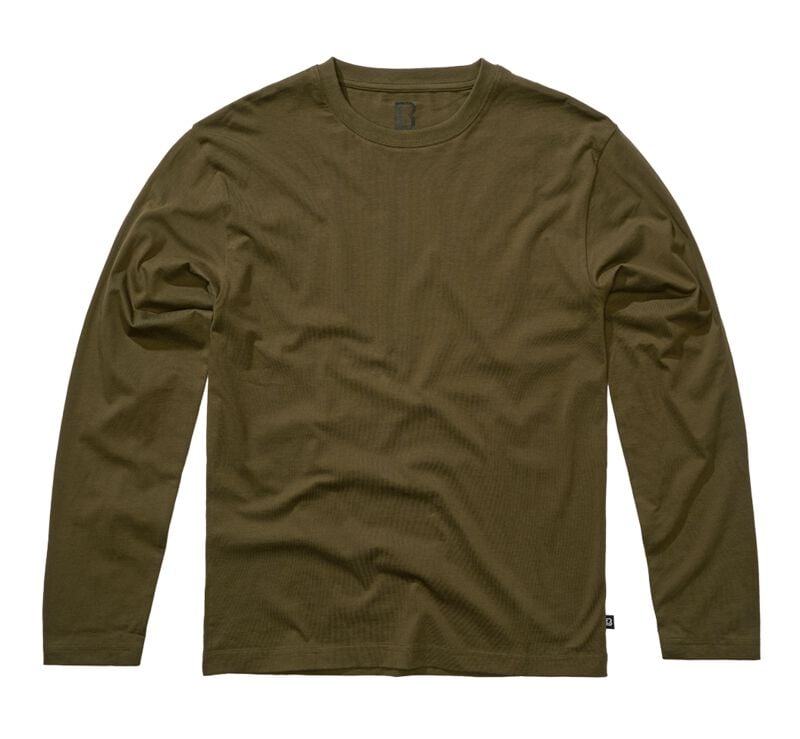 4051773237984 - Premium Longsleeve Shirt Langarmshirt oliv in XXL