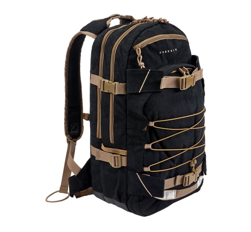 4051773250419 - Cord Laptop Louis Rucksack schwarz beige