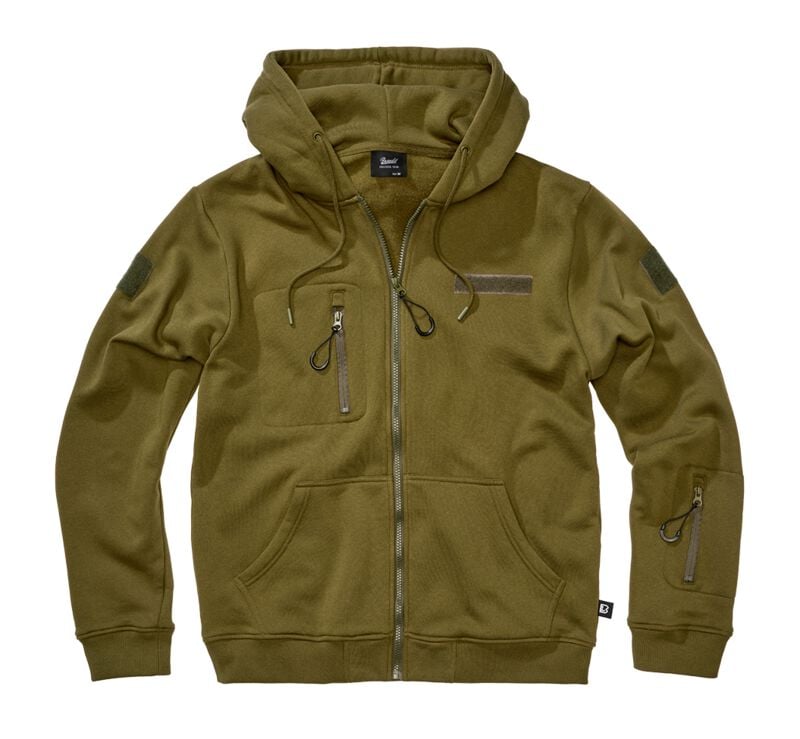4051773253137 - Tactical Sweat Jacket Kapuzenjacke oliv in S