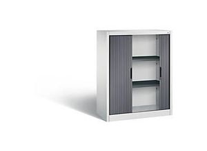 4051803129098 - Rollladenschrank Omnispace H1230B1000T420 mm Lichtgrau Schwarzgrau