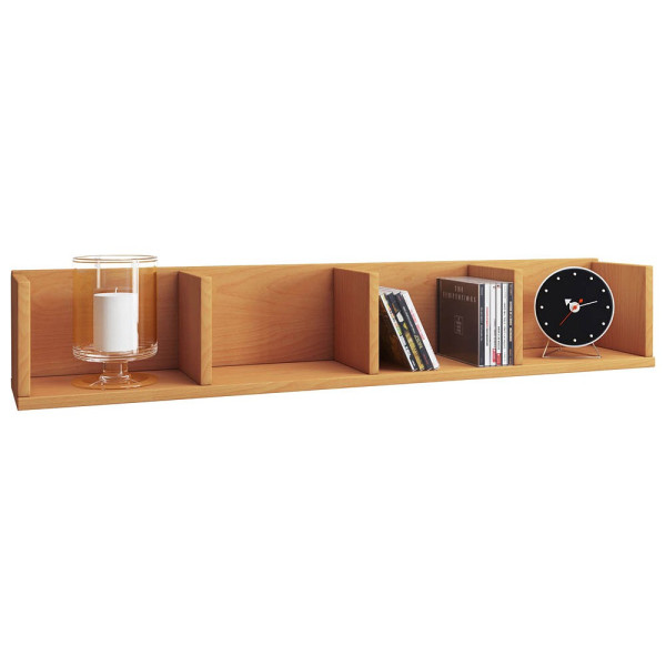 4051814307546 - Holzregal hängend platzsparendes Regal Maße H 15 x B 97 x T 17 cm Elegantes Regal hängend Aufbewahrungsregal Bücherregal Wandboard - Honsa