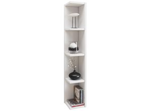 4051814312748 - VCM Regal Honsa-Stand (BHT 15x97x17 cm) BHT 15x97x17 cm weiß Standregal Bücherregal Bücherregal Schuhregal