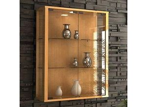 4051814336683 - Sammelvitrine Udina mit Beleuchtung Kern-Nussbaum