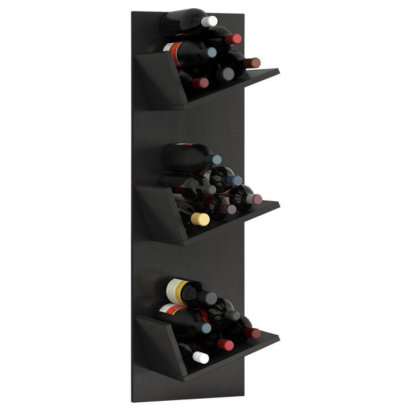 4051814356506 - Holzregal hängend platzsparendes Regal Maße 106 x B 33 x T 26 cm Elegantes Regal hängend Aufbewahrungsregal Bücherregal Wandboard Wein - Vinosi