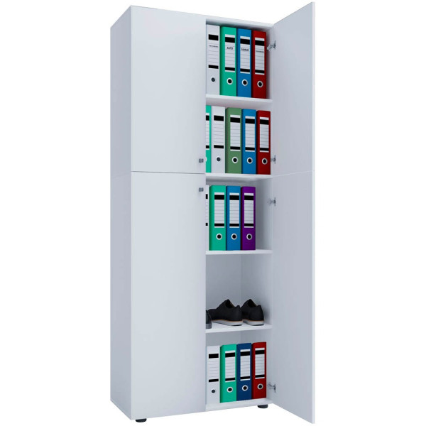 4051814372810 - Aktenschrank XXL 914113 weiß 4 Fachböden 700 x 400 x 1780 cm 4051814372810 my office