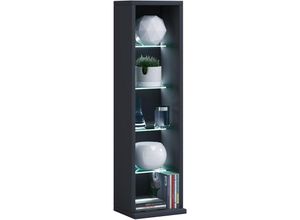 4051814376566 - VCM Regal RASATO L (BHT 21x77x20 cm) BHT 21x77x20 cm schwarz Standregal Bücherregal Bücherregal Schuhregal