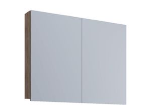 4051814376870 - Holz Badmöbel Spiegelschrank Badinos 80 cm (Farbe Sonoma-Eiche Ausführung Ohne LED-Beleuchtung)