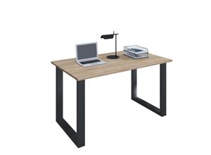 4051814379451 - Holz Schreibtisch H 76 x B 80 x T 80 cm Computertisch schlicht Füße aus hochwertigem Metall Arbeitstisch Büromöbel - Lona U 4051814379451 - Holz Schreibtisch H 76 x B 80 x T 80 cm Computertisch schlicht Füße aus hochwertigem Metall Arbeitstisch Büromöbel - Lona U