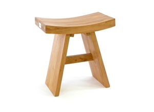 4051814388804 - Hocker behandeltem Teakholz Sitzhocker Holzhocker Maße B 45cm x H 47cm x T 29cm 4051814388804 - Hocker behandeltem Teakholz Sitzhocker Holzhocker Maße B 45cm x H 47cm x T 29cm