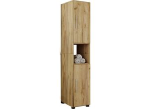 4051814403392 - Holz Badmöbel Stand Badregal Badezimmer Badschrank Hochschrank Flandu