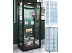 4051814409028 - Holz Glas Vitrine Sammelvitrine Glasvitrine Schaukasten Standvitrine Kavisa L