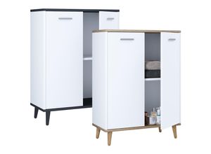 4051814410826 - Sideboard Kommode Highboard Dielenmöbel Landos (Farbe Weiß   Anthrazit)