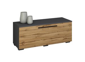 4051814422157 - Holz TV Lowboard Möbel Fernsehschrank Tisch Konsole Fernsehtisch Arila S (Farbe Anthrazit   Honig-Eiche)