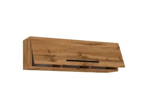 4051814422348 - Holzregal hängend platzsparendes Regal Maße H 30 x B 95 x T 30 cm Elegantes Regal hängend Aufbewahrungsregal Bücherregal Wandboard - Arila L