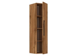 4051814425172 - Holzregal hängend platzsparendes Regal Maße H115x B 30 x T 30cm Elegantes Regal hängend Aufbewahrungsregal Bücherregal Wandboard - Arila XL Senkrecht