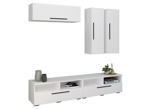 4051814425325 - TV Lowboard Fernsehschrank Schrankwand Wohnzimmer Anbauwand Wohnwand Arila XL