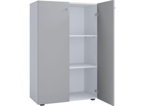 4051814427497 - my office Aktenschrank XL Lona 919106 grau weiß 2 Fachböden 700 x 390 x 1100 cm