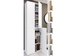 4051814428579 - XL Holz Großer Schuhschrank Schuhregal Groß Stiefel Dielenmöbel Lona 6 Fächer Drehtüren 4051814428579 - XL Holz Großer Schuhschrank Schuhregal Groß Stiefel Dielenmöbel Lona 6 Fächer Drehtüren