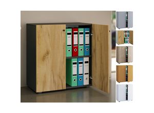 4051814430947 - my office Aktenschrank L Lona 919443 anthrazit honig-eiche 1 Fachboden 700 x 390 x 740 cm