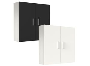 4051814440175 - Holz Wandschrank Badschrank Maße H 60 x B 60 x T 18 cm 2 Türen 2 Fächer - Zalo