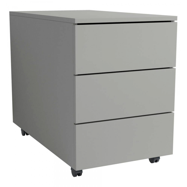 4051814440618 - Rollcontainer Beistellcontainer mit Schubladen Maße ca H 55 x B 39 x T 45 70 cm Bürocontainer - Dalosa 3 Schubladen