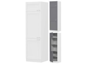 4051814442179 - Küchenschrank Breite 60 cm Hochschrank Küche Küchenmöbel Landhaus Colura