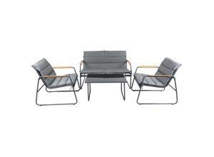 4051814442483 - 4-tlg Gartenmöbel Set Sitzgruppe Essgruppe 1xTisch 2x Stühle 1x Sofa Tisch Maße ca H 41 x B 74 x T 45 cm Garten Set 4051814442483 - 4-tlg Gartenmöbel Set Sitzgruppe Essgruppe 1xTisch 2x Stühle 1x Sofa Tisch Maße ca H 41 x B 74 x T 45 cm Garten Set