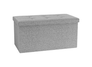 4051814446474 - Stoff Sitzbank Maße ca H 38 x B 76 x T 38 cm Kiste für flexiblen Einsatz in allen Wohnräumen Aufbewahrungsbox Sitztruhe - Boxas 4051814446474 - Stoff Sitzbank Maße ca H 38 x B 76 x T 38 cm Kiste für flexiblen Einsatz in allen Wohnräumen Aufbewahrungsbox Sitztruhe - Boxas