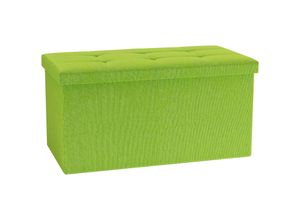 4051814446504 - Stoff Sitzbank Maße ca H 38 x B 76 x T 38 cm Kiste für flexiblen Einsatz in allen Wohnräumen Aufbewahrungsbox Sitztruhe - Boxas