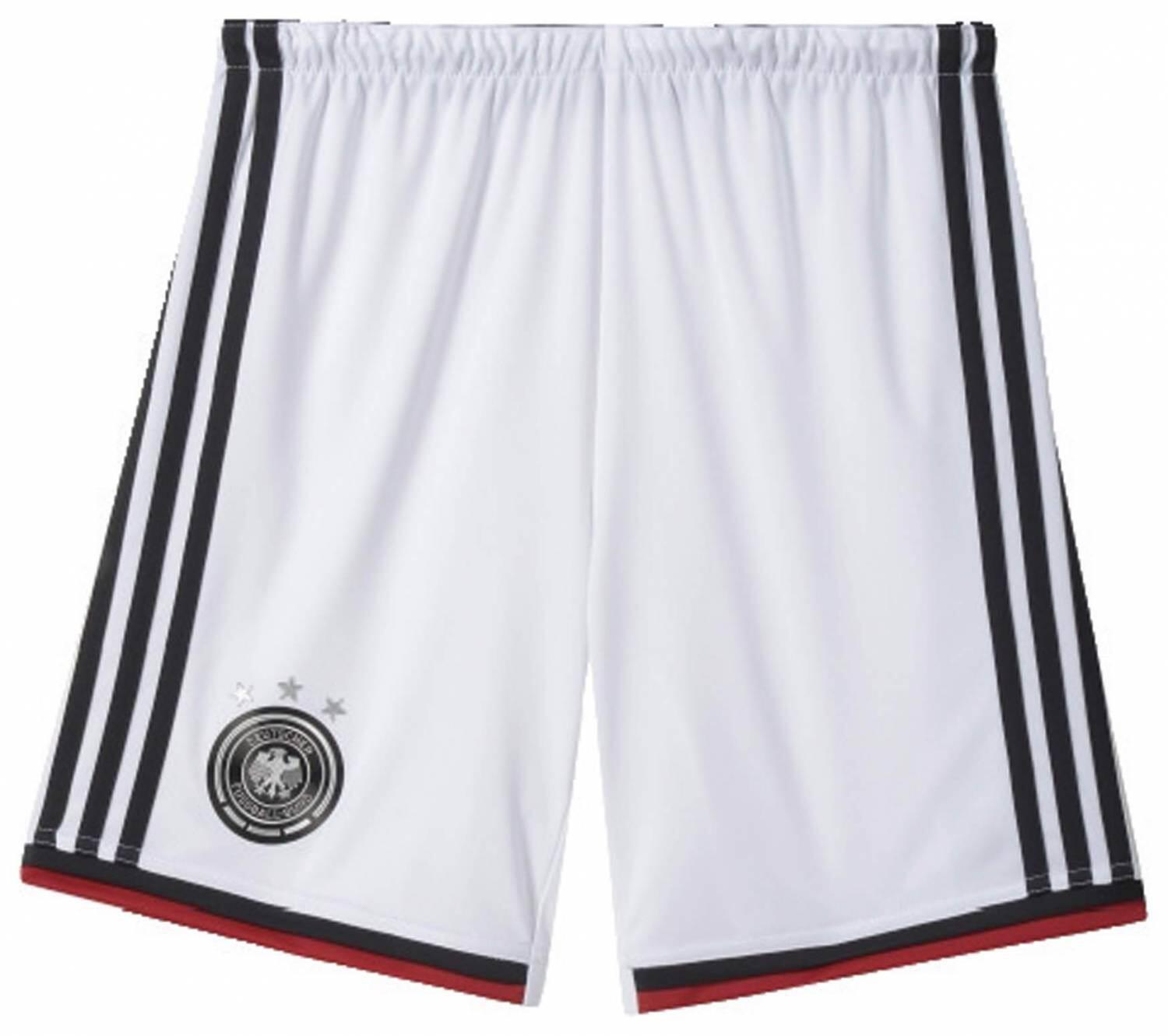 4051937348426 - adidas Kinder DFB Homeshort Youth (140 white black victory red matte silver)