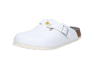 4052001208219 - Boston esd Pantolette weiß schmale Weite Gr 39 - weiß - Birkenstock